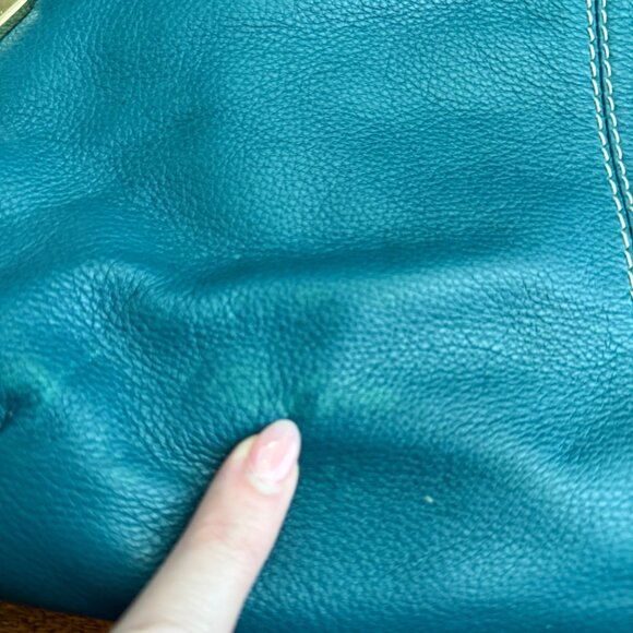 OR by Oryany Teal Leather Shoulder Bag with Front Pockets - Picture 8 of 13